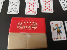 Vintage Piatnik Vienna Austria Patience Spielkarten Set