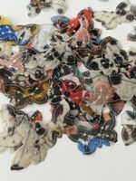 Sommerliche Stoffapplikationen - Schmetterlinge, neu! (48)