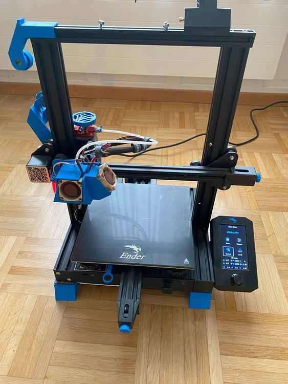 Creality Imprimante 3D: Ender 3 V2 (modifiziert, sehr leise ca. 40-50 dB) – D'occasion à Gossau SG par Doublethinker
