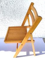 Vintage Klappstuhl Buchenholz für Garten, Balkon, Ferien