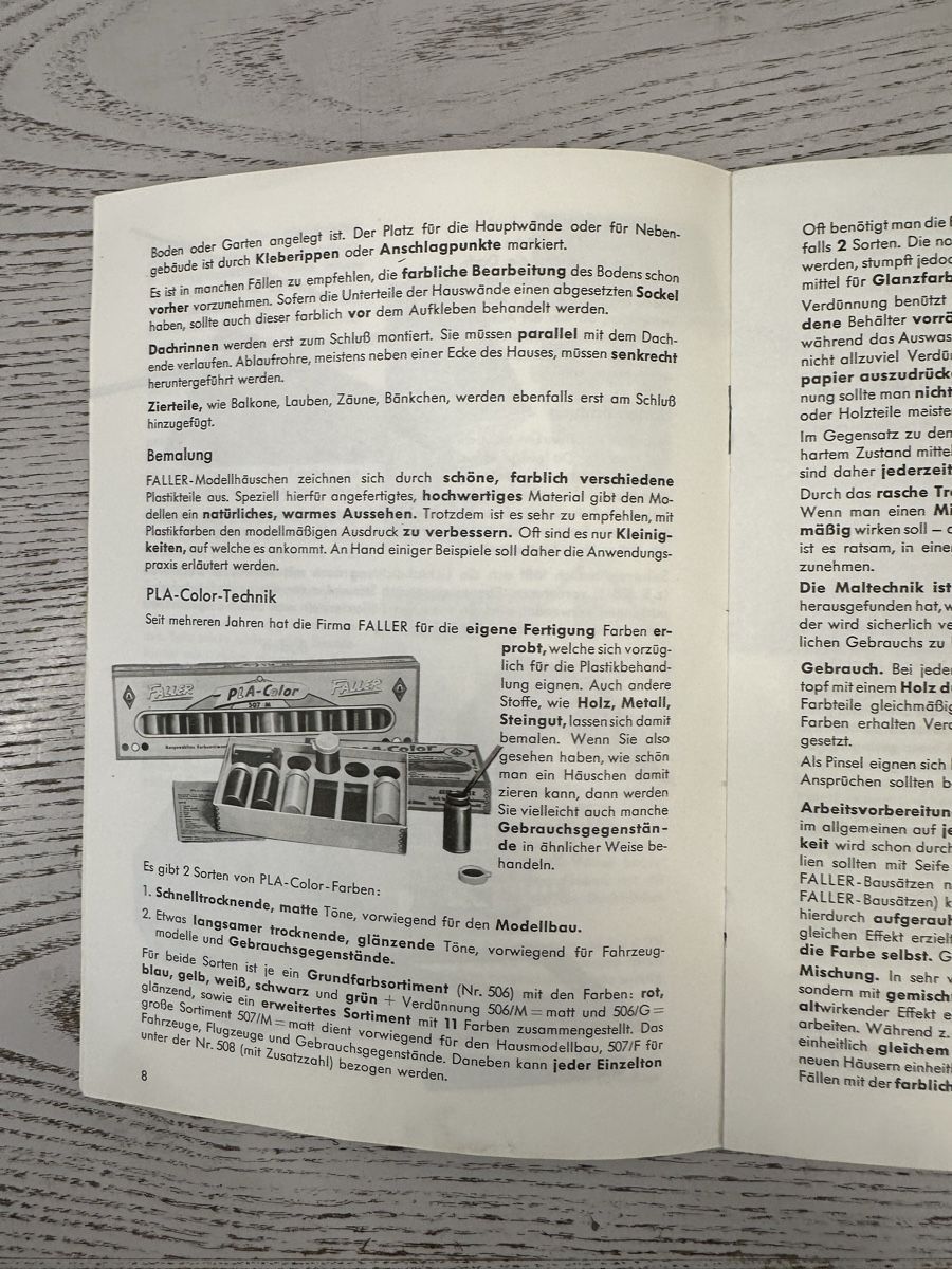 Faller Modellini di ferrovie: Faller 842 Modellbau Broschüre – Usato da Lupsingen venduto da New-Haven 1