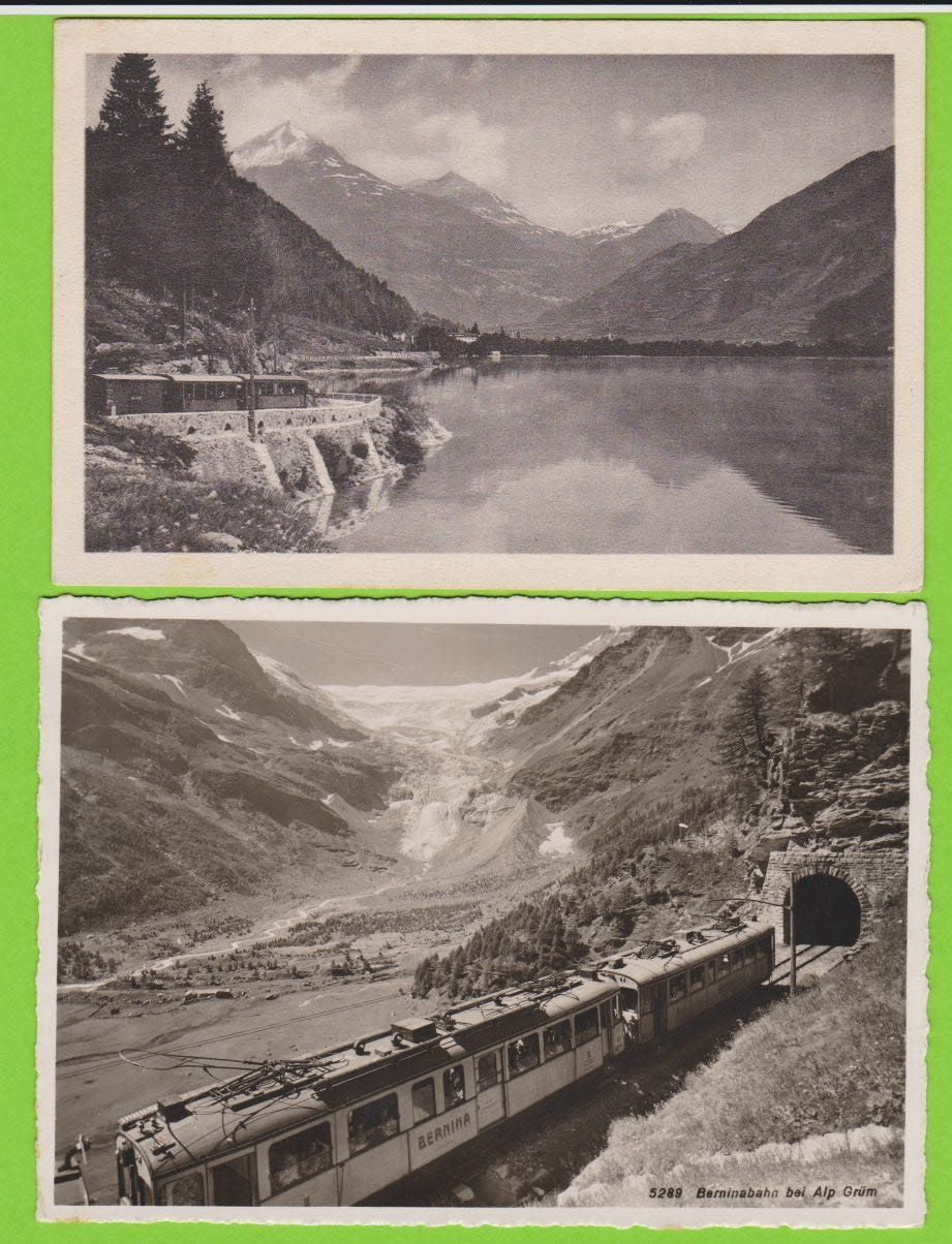 Cartoline postali: Bernina Berninabahn - 6 alte Ansichtskarten – Usato da Vitznau venduto da Ropaku 1