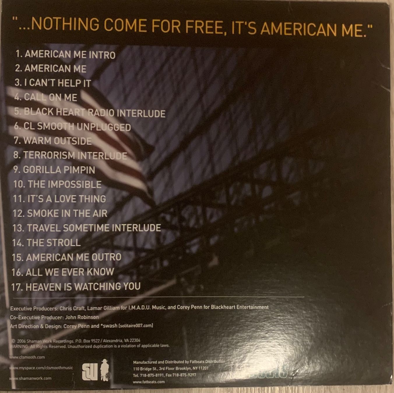 Schallplatten: C.L. SMOOTH  - American Me D-Lp 2006 – Gebraucht aus Mühlethal von superfast78 1