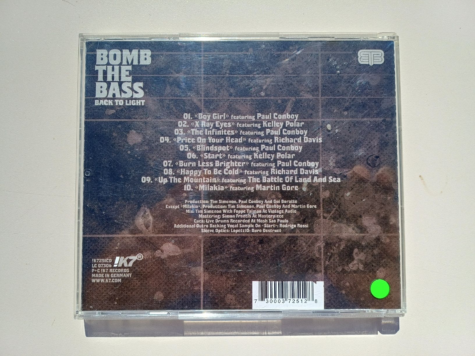 CD: Bomb the Bass "Back to light" CD – Nuovo (secondo la descrizione) da Begnins venduto da Drastic-Sound 1