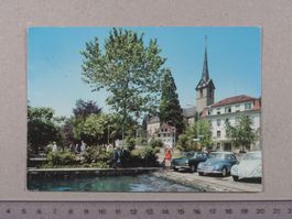 Weggis, 1989, Autos, Oldtimer, belebt