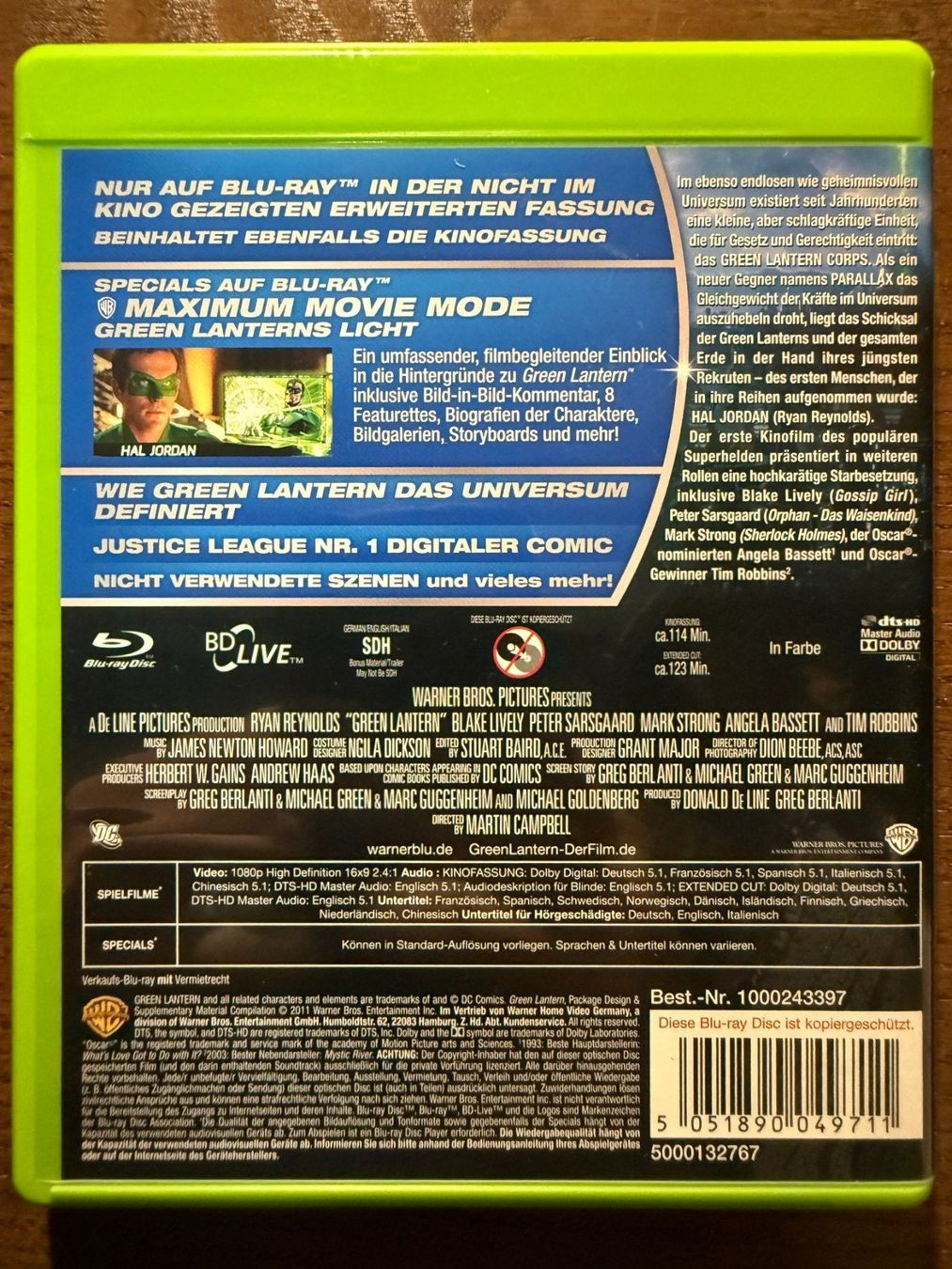 Alle DVDs: Green Lantern – Gebraucht aus Zürich von Blu-ray_ZH 1