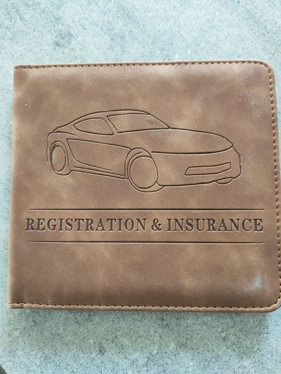 Fahrzeugschein Etui Leder