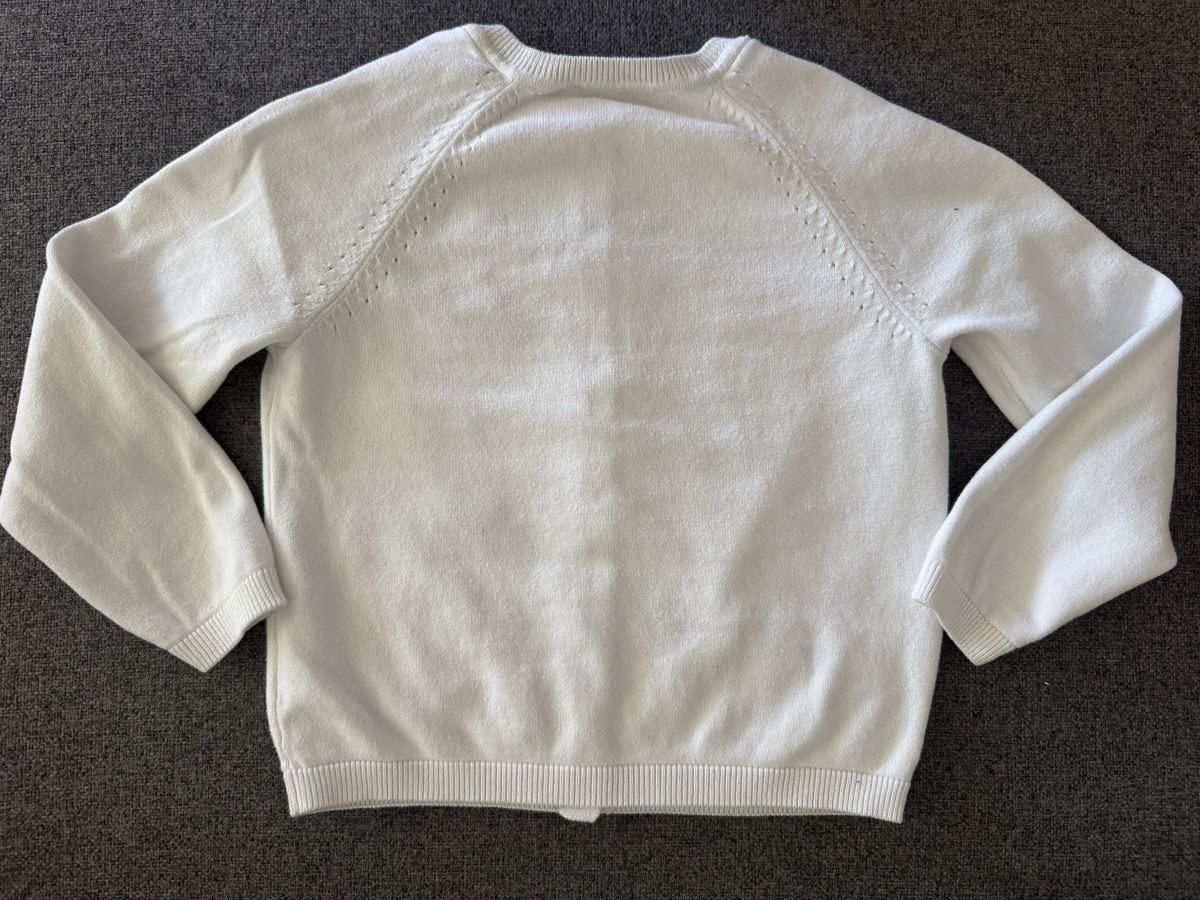 Giacche & Cappotti: 2 Strickjacken weiss bestickt Grösse 122 – Usato da Urdorf venduto da Danii86 1