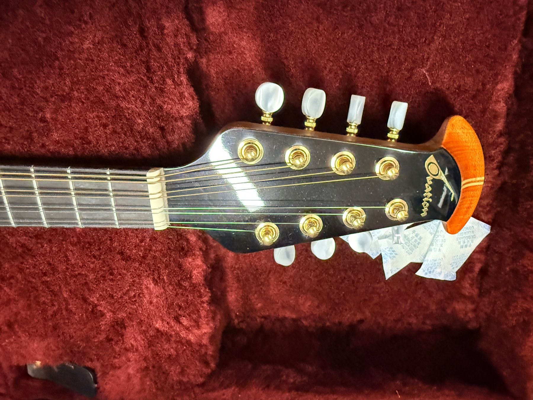Ovation Instruments de musique: ORIGINAL - Ovation Mandolin MM68 - Cherry Burst - mit Case – Neuf (Voir description) à Rotkreuz par nivo57 2