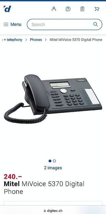 Mitel & Aastra 5370 téléphones fixes 5