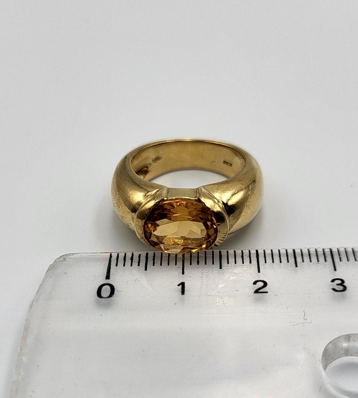 Anelli: 18 Karat 750 Gold Ring Mit Citrin – Usato da Wald ZH venduto da Aniade 3