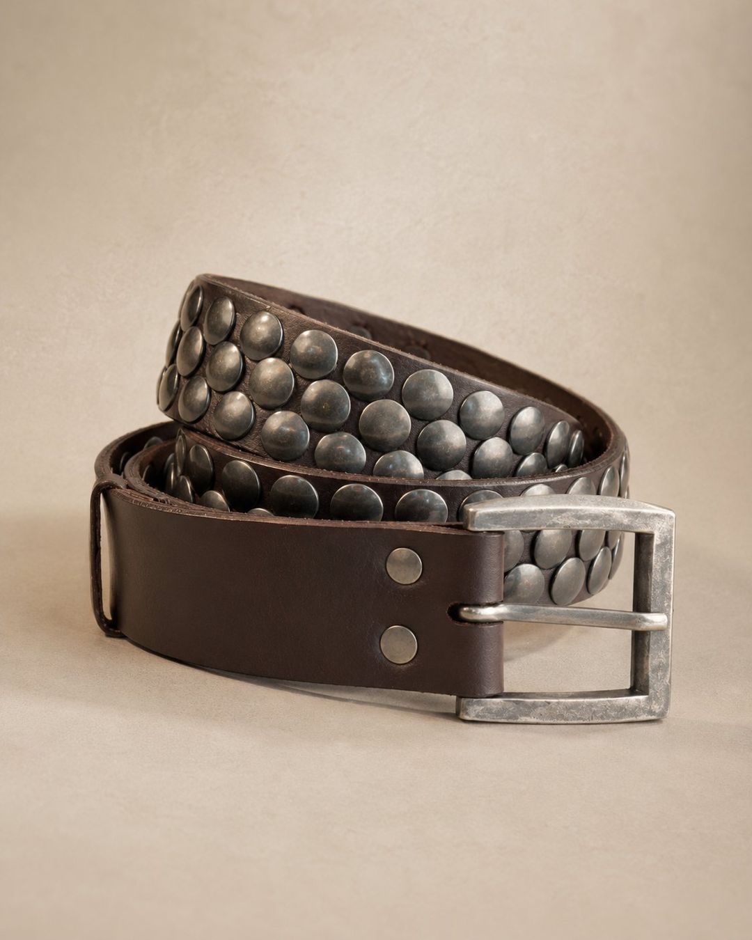 La Redoute Cinture: Brauner Ledergürtel Damen mit Nieten – Nuovo (secondo la descrizione) da Fully venduto da VaneaSelection