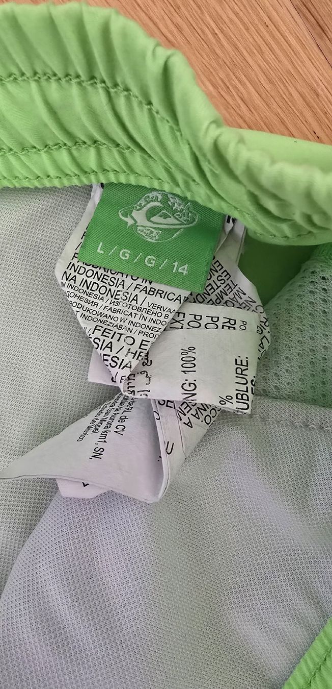 Quiksilver Costumi da bagno: Short de bain Quiksilver vert citron, Taille L junior 14 – Usato da Genève venduto da MariaS2 3