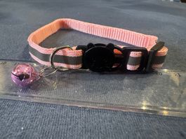 **** Schönes roses rosa reflektierendes Katzenhalsband ****