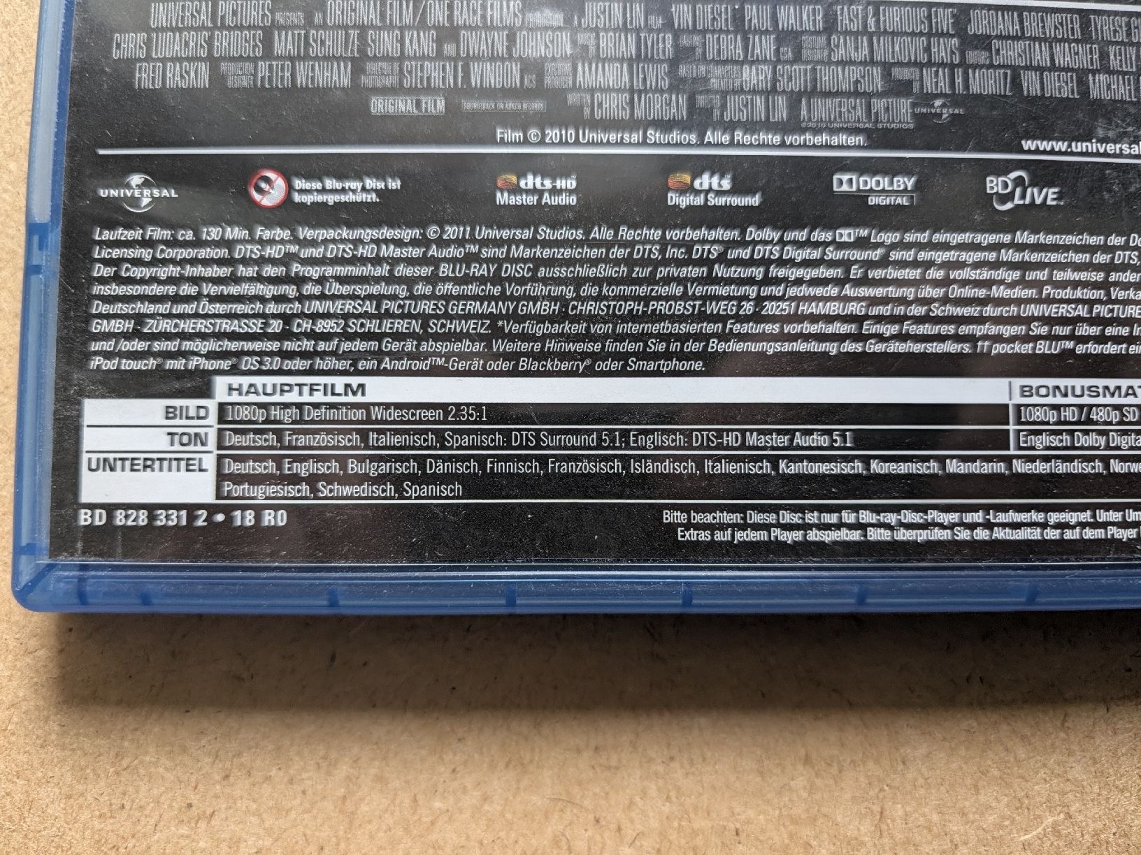 Tutti i DVDs: Blu-ray Fast and Furious 5  – Usato da Chur venduto da FreakofRarity 2