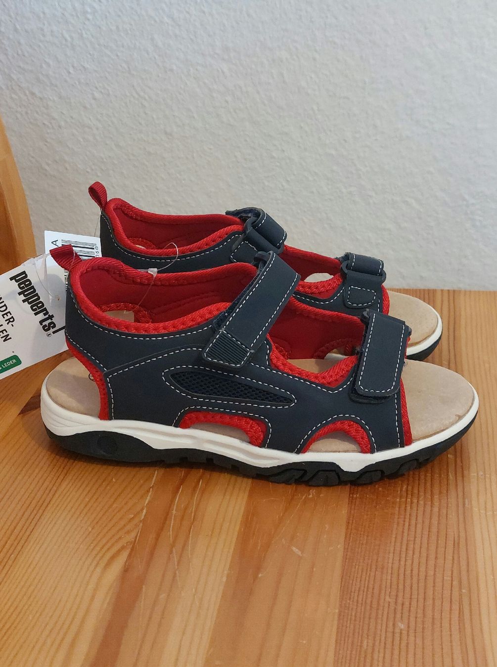 Scarpe per ragazzi: Kinder Sandalen mit Lederdecksohle – Nuovo e nell'imballaggio originale da Glattfelden venduto da Roman2504