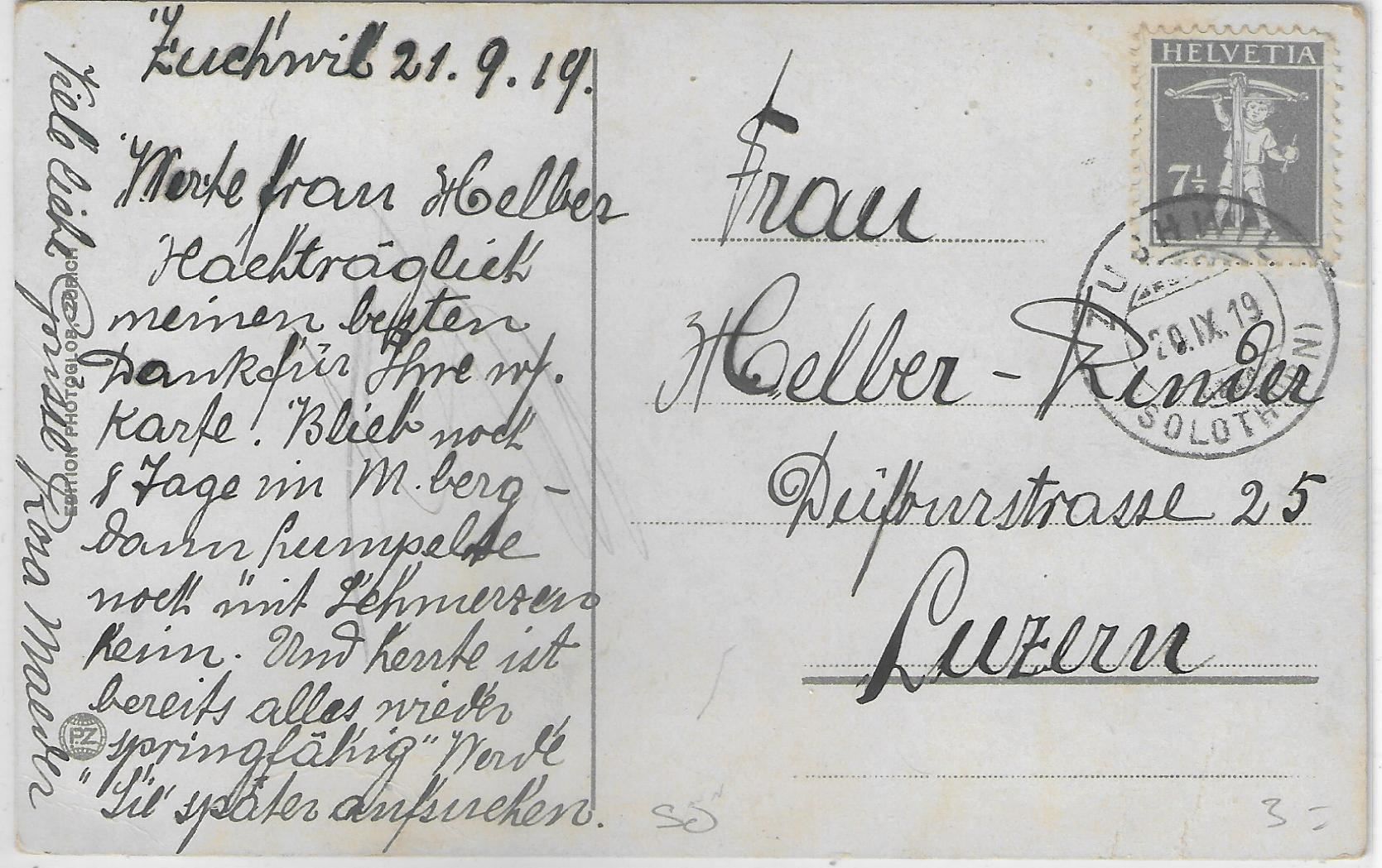 Cartoline postali: Solothurn - Inneres d. St. Ursuskirche – Usato da Ettingen venduto da Kartenplanet 1