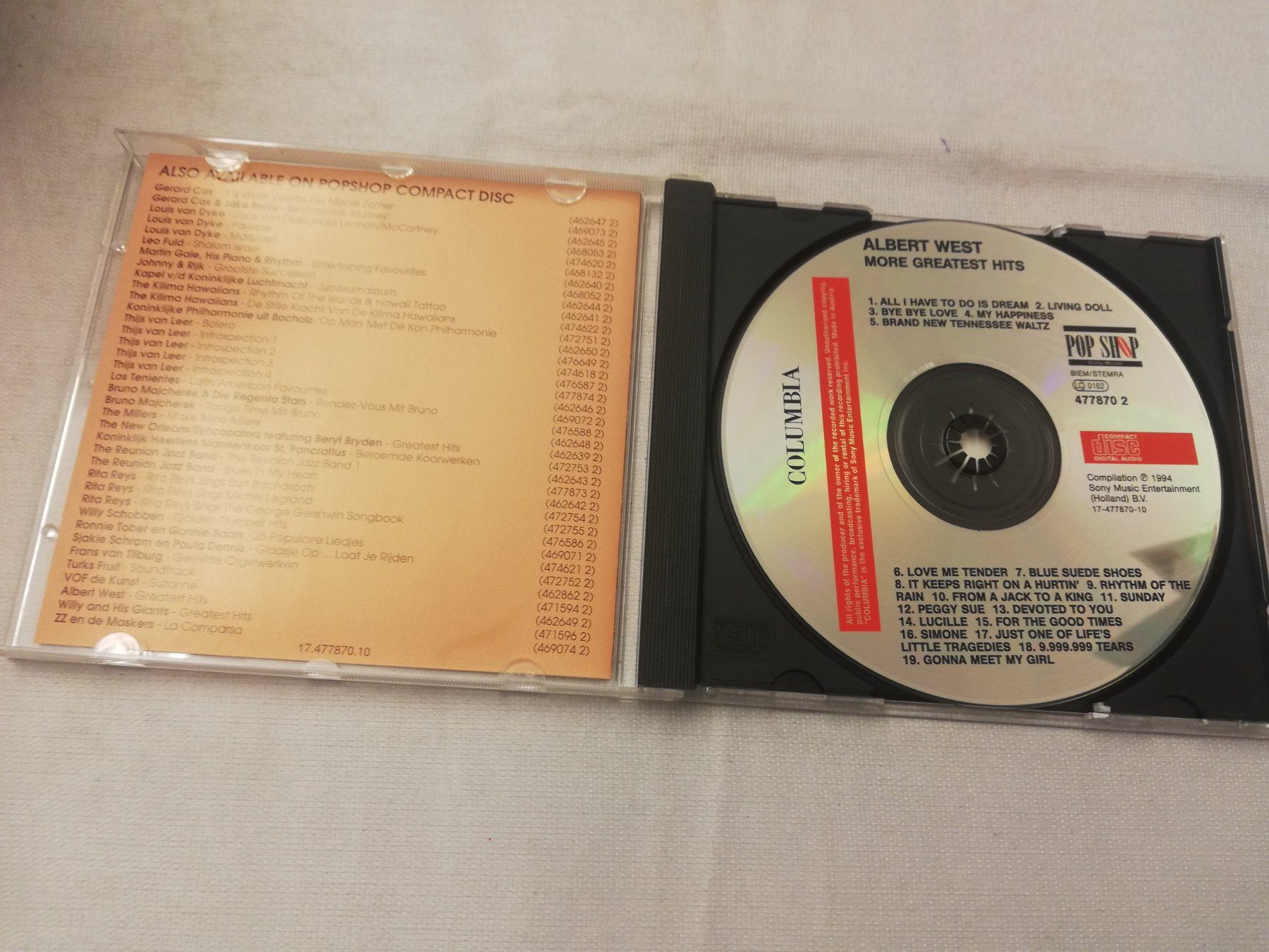 CD: ALBERT WEST - MORE GREATEST HITS – Usato da Bern venduto da Vinylsound.ch 2