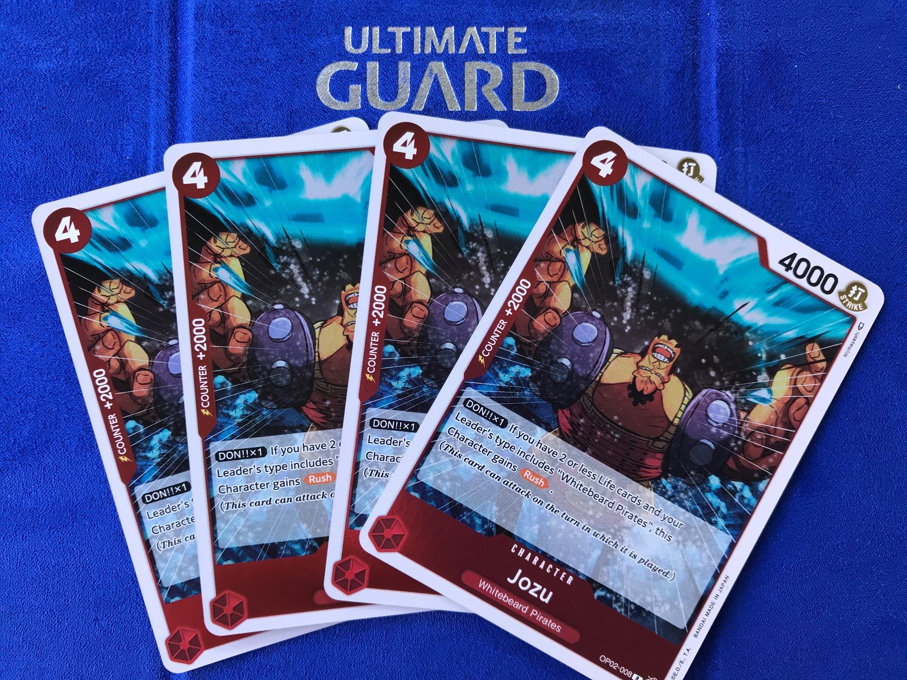 Bandai Carte collezionabili: 4x One Piece TCG - Jozu Holo Playset – Nuovo (secondo la descrizione) da Lyss venduto da DeaDiLuna