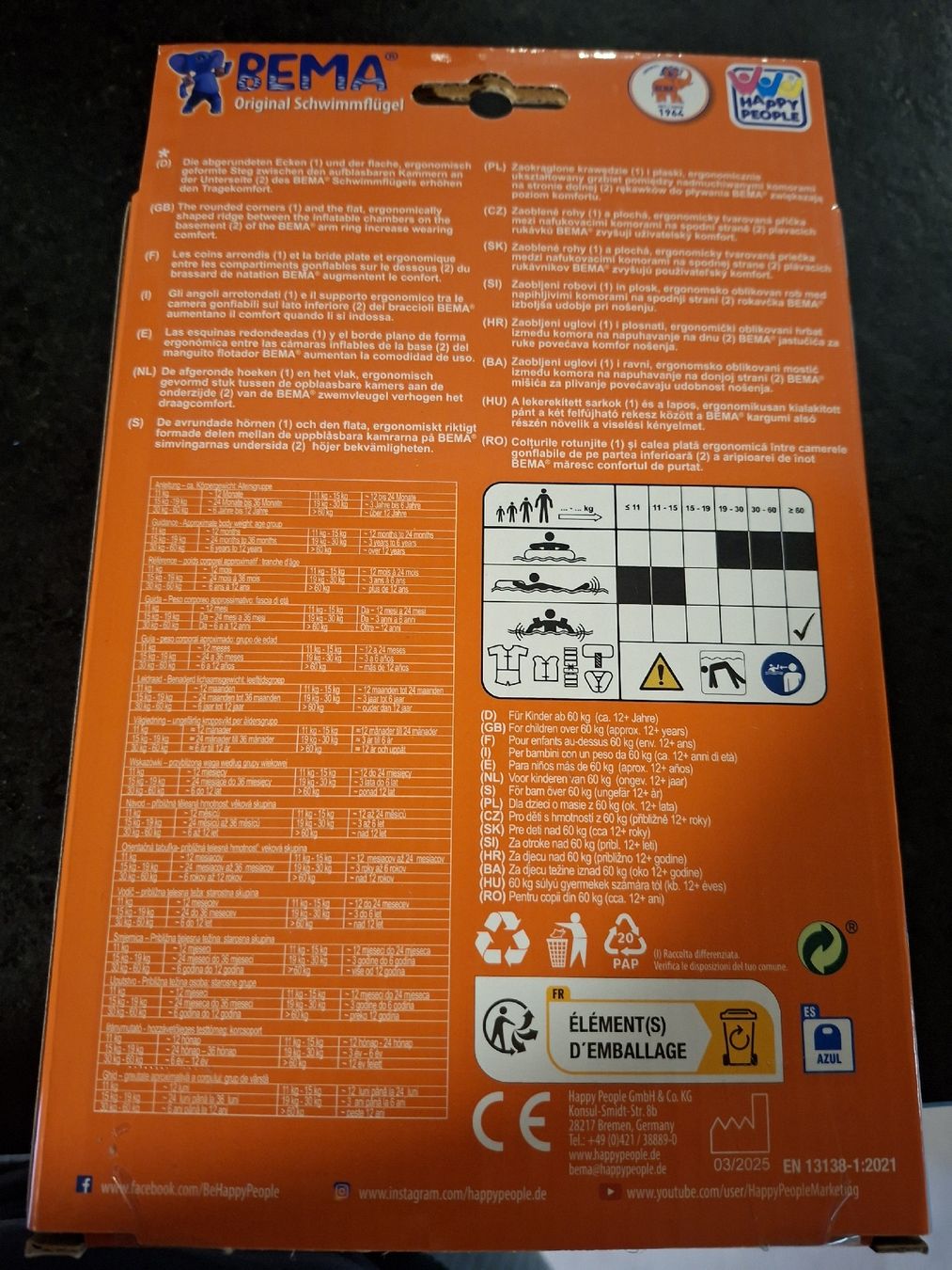Schwimmbad: schwimmflügel 12 + – Neu und originalverpackt aus Diessbach b. Büren von T.Haeni 1