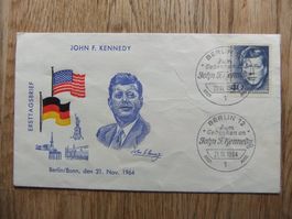 Ersttagsbrief Besuch von John F. Kennedy 21.Nov.1964 Berlin