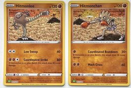Pokemon Hitmonchan & Hitmonlee 2 Karten