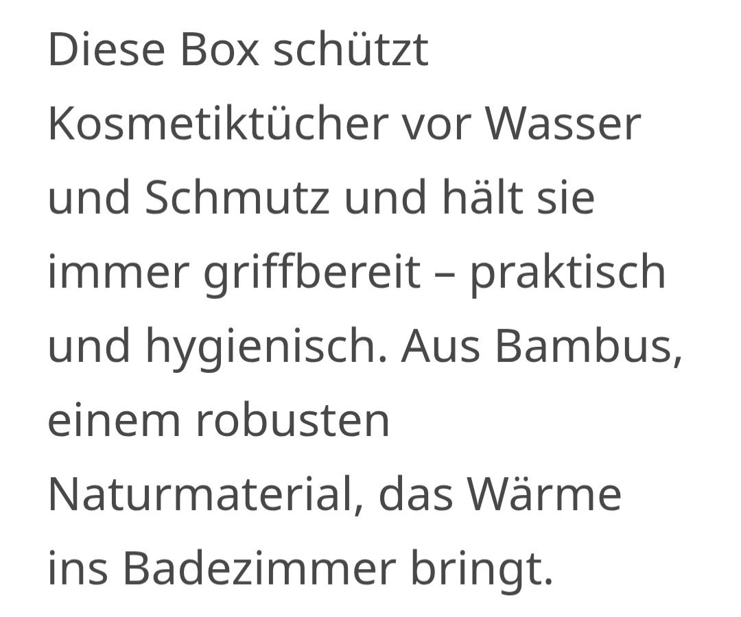 Ikea Contenitori & Simili: Box / Kosmetiktuchbehälter / Kleenexbox / Bambus – Nuovo (secondo la descrizione) da Binz venduto da HaK_79 2