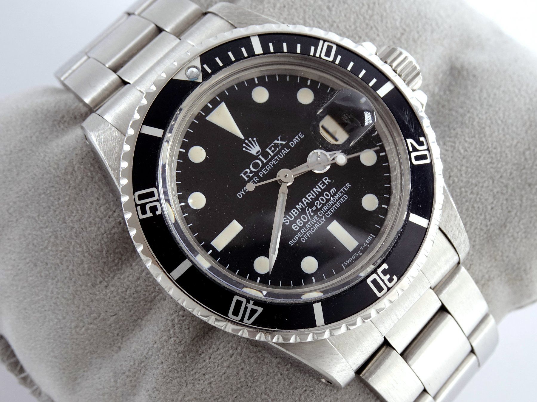 Rolex Orologi: ROLEX 1979 SUBMARINER REF. 1680 MATTE DIAL VINTAGE-UHR – Usato da Zürich venduto da SWISSTIMEARTS-AG