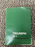Triumph TR 7 Handbuch Italienisch Edition guter Zustand