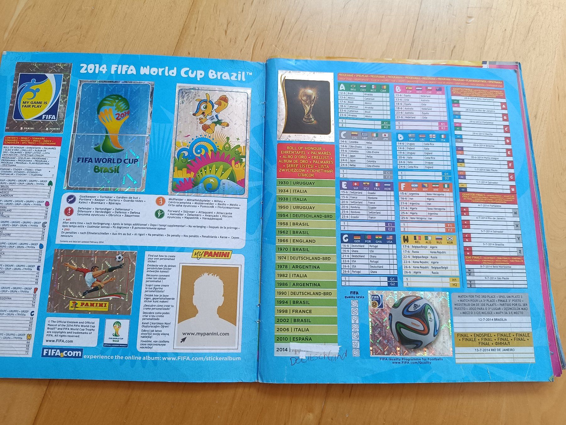 Panini Albums: Panini WM 2014 – D'occasion à Möriken AG par Brigitte111 2