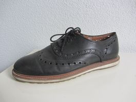 NOBRAND - Leder Halbschuhe schwarz 42