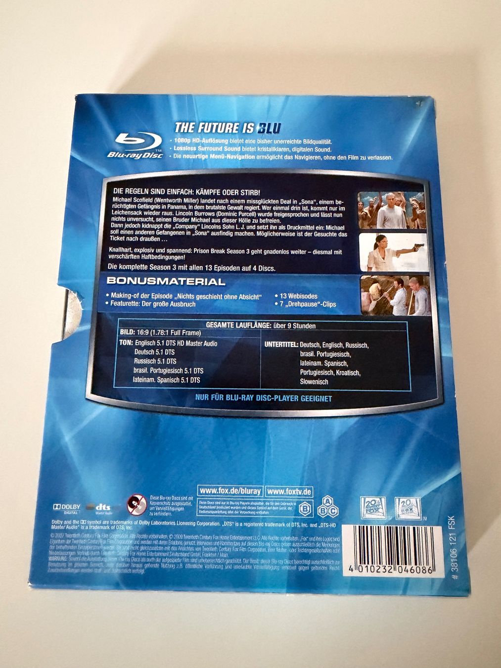 Tutti i DVDs: Prison Break - Staffel 3 Blu-ray - 4 Discs - im Schuber – Usato da Altstätten SG venduto da sheamus 1