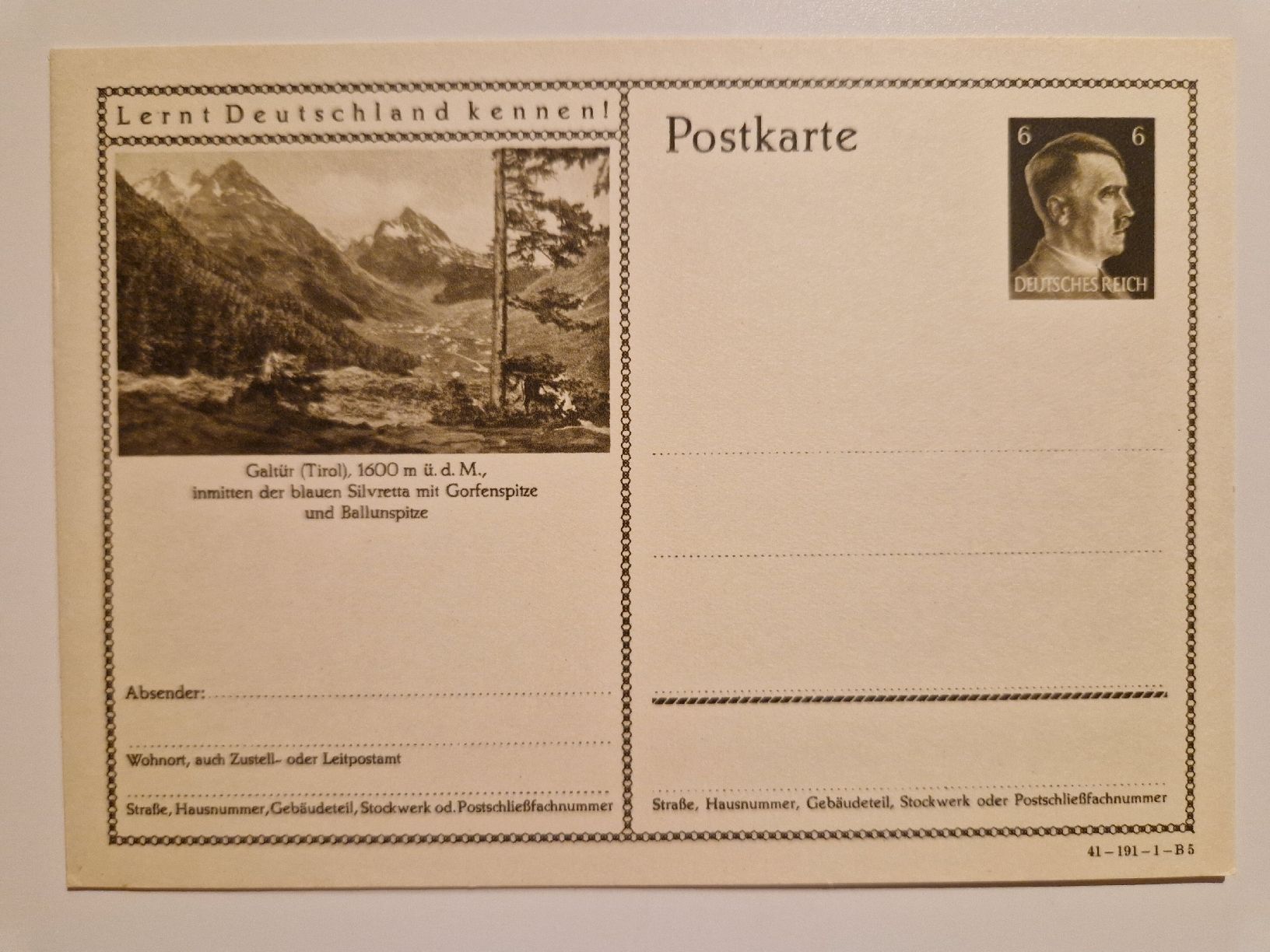 Tutti i francobolli: Deutsches Reich Postkarte – Nuovo (secondo la descrizione) da St. Gallen venduto da Enrico_SG