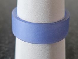 Mood Addon en polymère bleu opaque transparent, taille 52