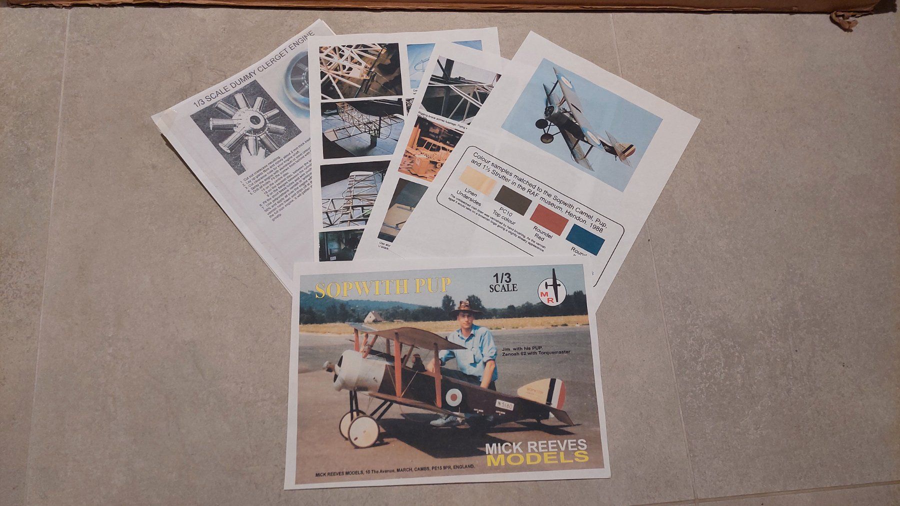 Modellismo RC: Sopwith Pup Mick Reeves 1/3 – Nuovo e nell'imballaggio originale da Saignelégier venduto da DidierG 2