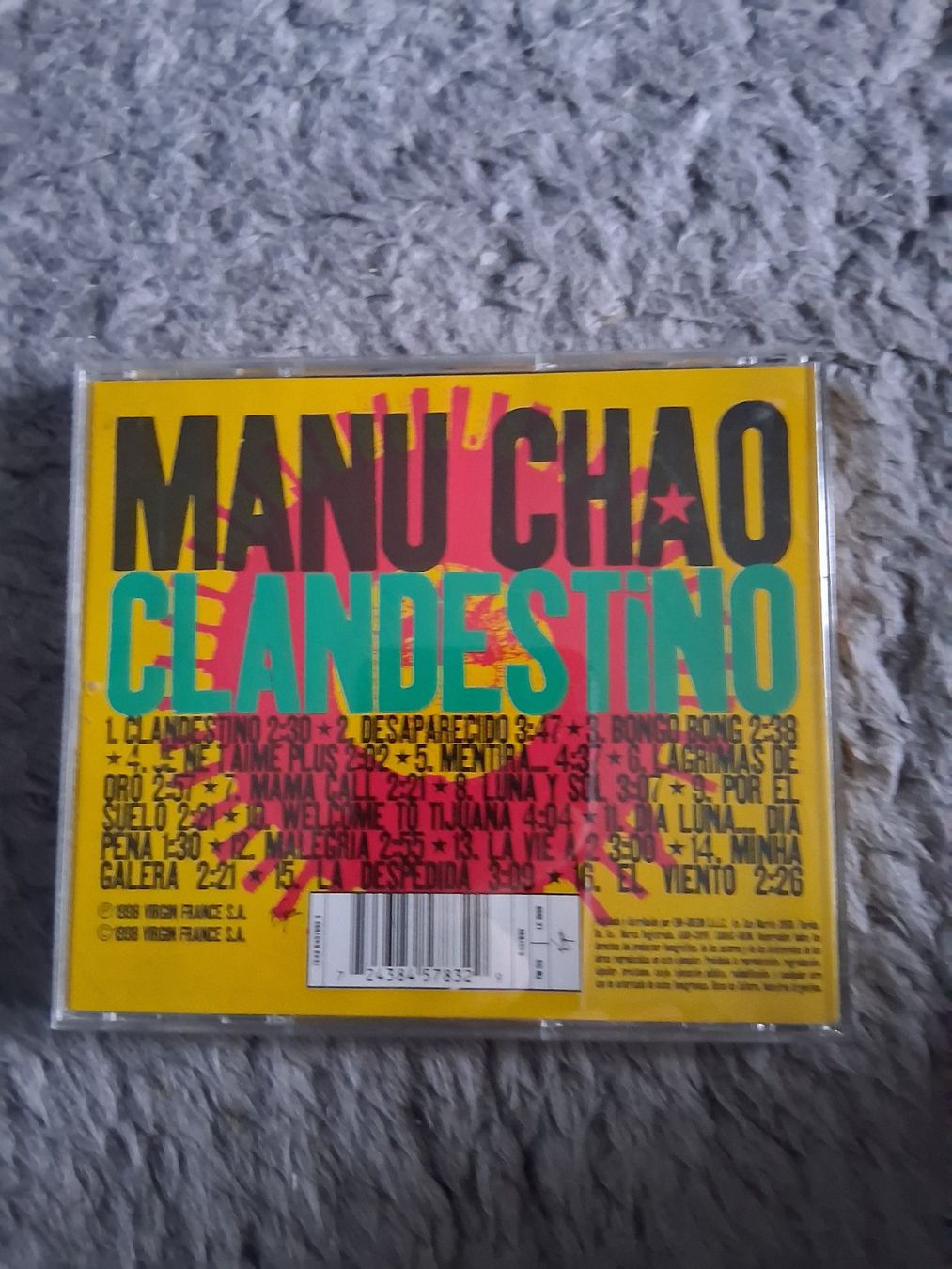 CD: MANU CHAO   CLANDESTINO      CD – Usato da Wetzikon ZH venduto da Ramones01 1