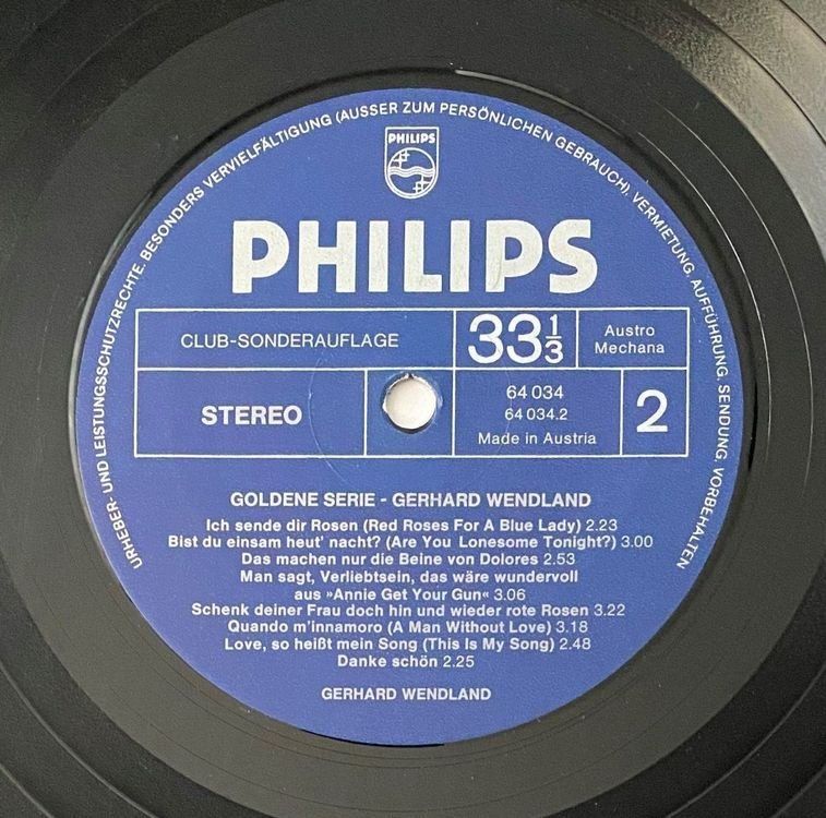 Dischi in vinile: Gerhard Wendland, Goldene Serie – Usato da Flums venduto da Empe1 3