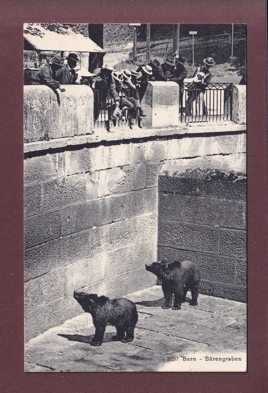 Cartoline postali: BERN - Bärengraben - 1920 – Usato da Pully venduto da nicecards