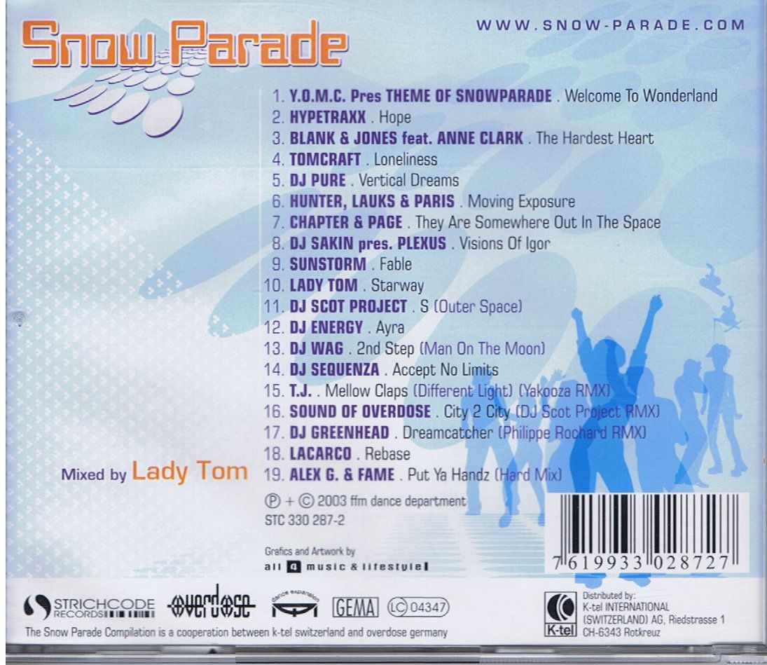 CDs: Snow Parade - mixed by Lady Tom (2003) – Gebraucht aus Unterengstringen von Lastchance 1