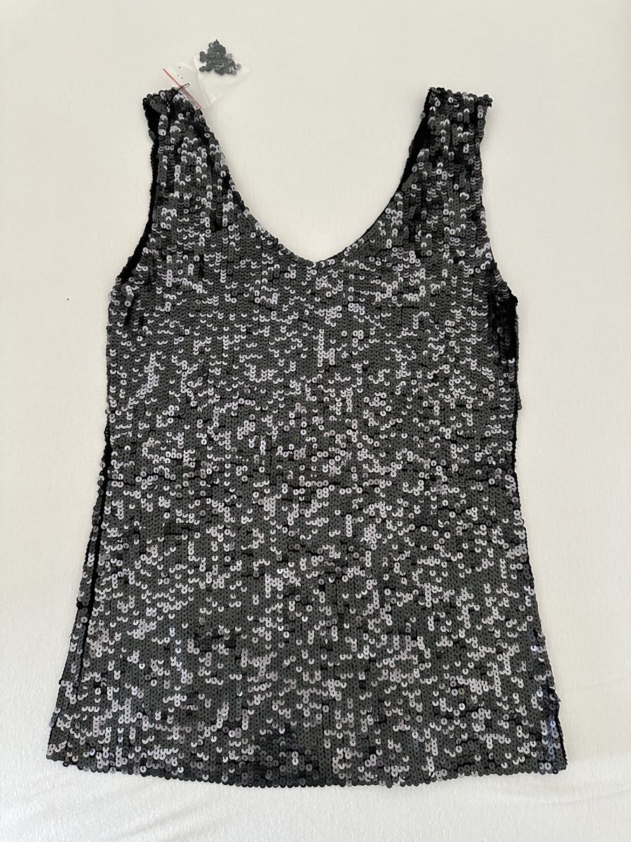 Top: Elegant Sequined Tank Top, black, T-S – Nuovo e nell'imballaggio originale da Epalinges venduto da Lily2006 2