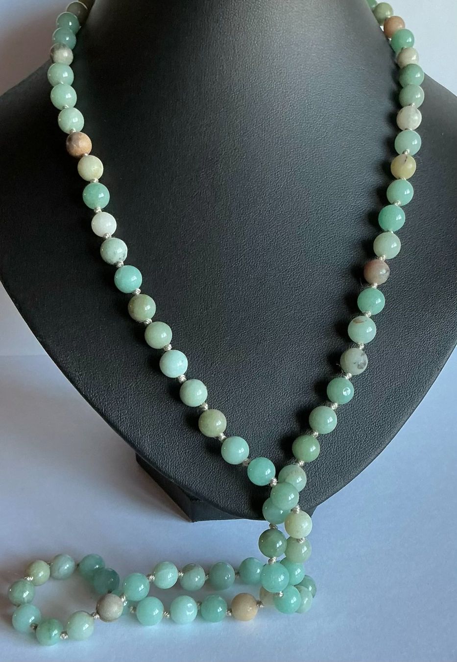 Colliers: SET KETTE ECHTER AMAZONIT UND ARMBAND MIT BEADS MURANO STYLE – Neuf avec emballage d'origine à Berg TG par magginello 1