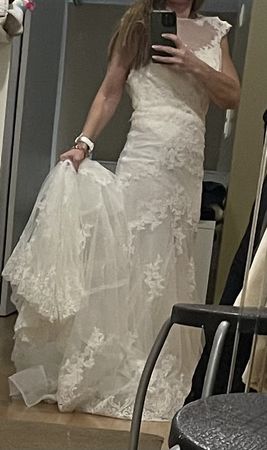 Kleid Wunderschönes Brautkleid Gr. S-M Spitze Ivory weiss