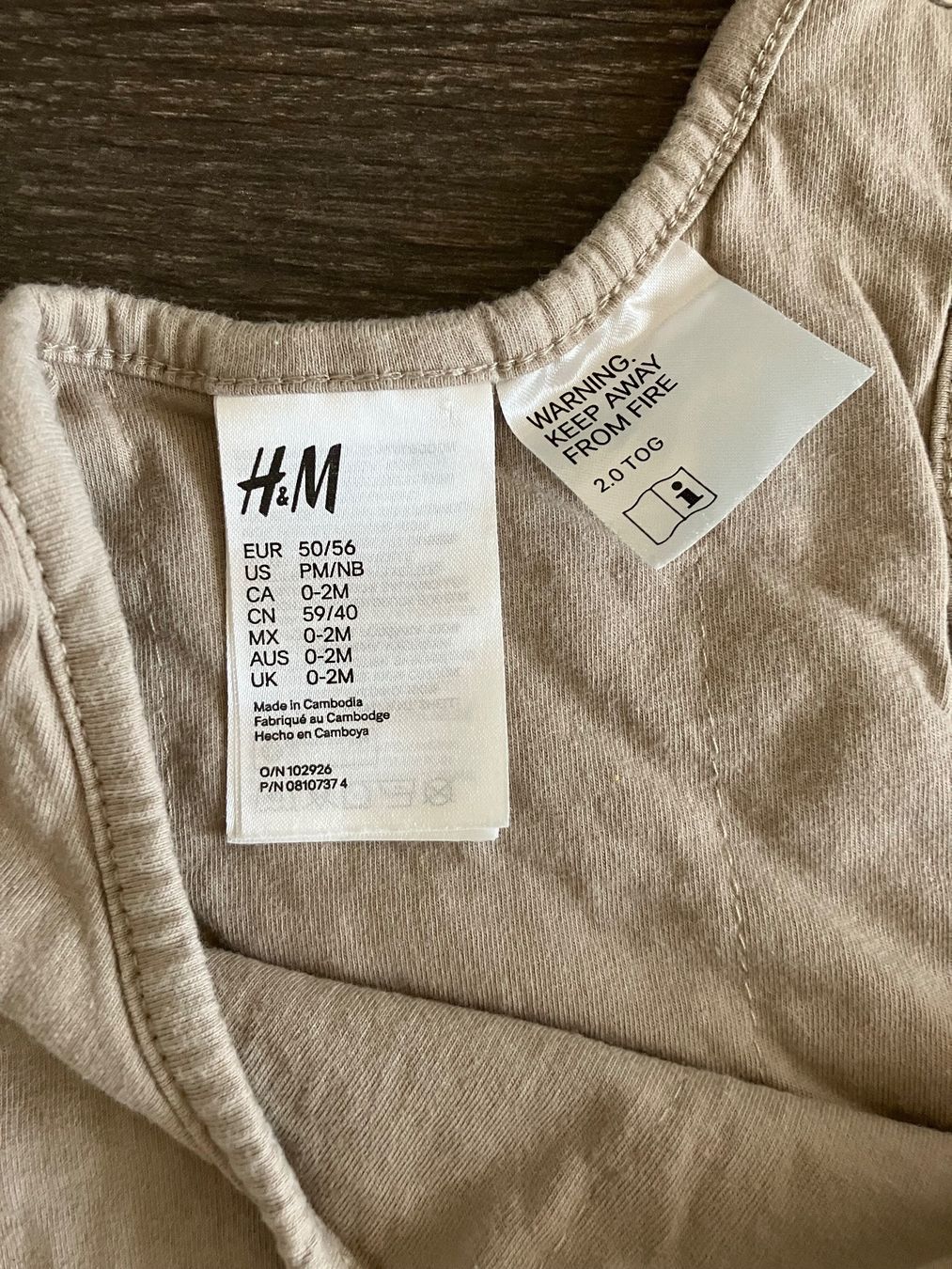 Schlafsäcke: Schlafsack H&M Gr. 50/56 – Neu (gemäss Beschreibung) aus Gattikon von stri_lgs79 3