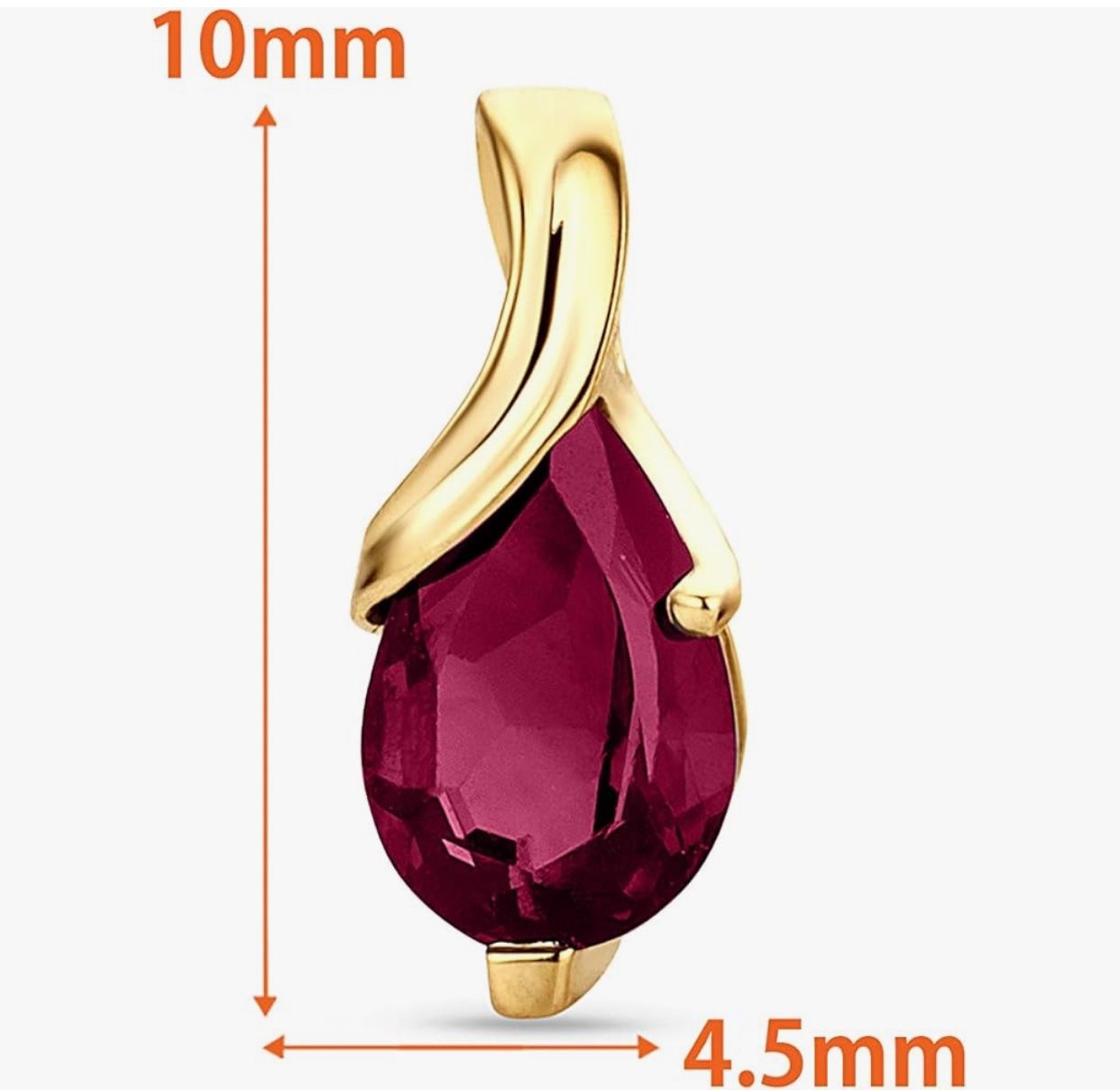 Orecchini pendenti & Orecchini a lobo: Ohrring 14karat Gold ruby – Nuovo e nell'imballaggio originale da Hemmental venduto da BlingBling1 2