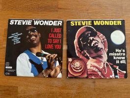Stevie Wonder - 2 Single Schallplatten