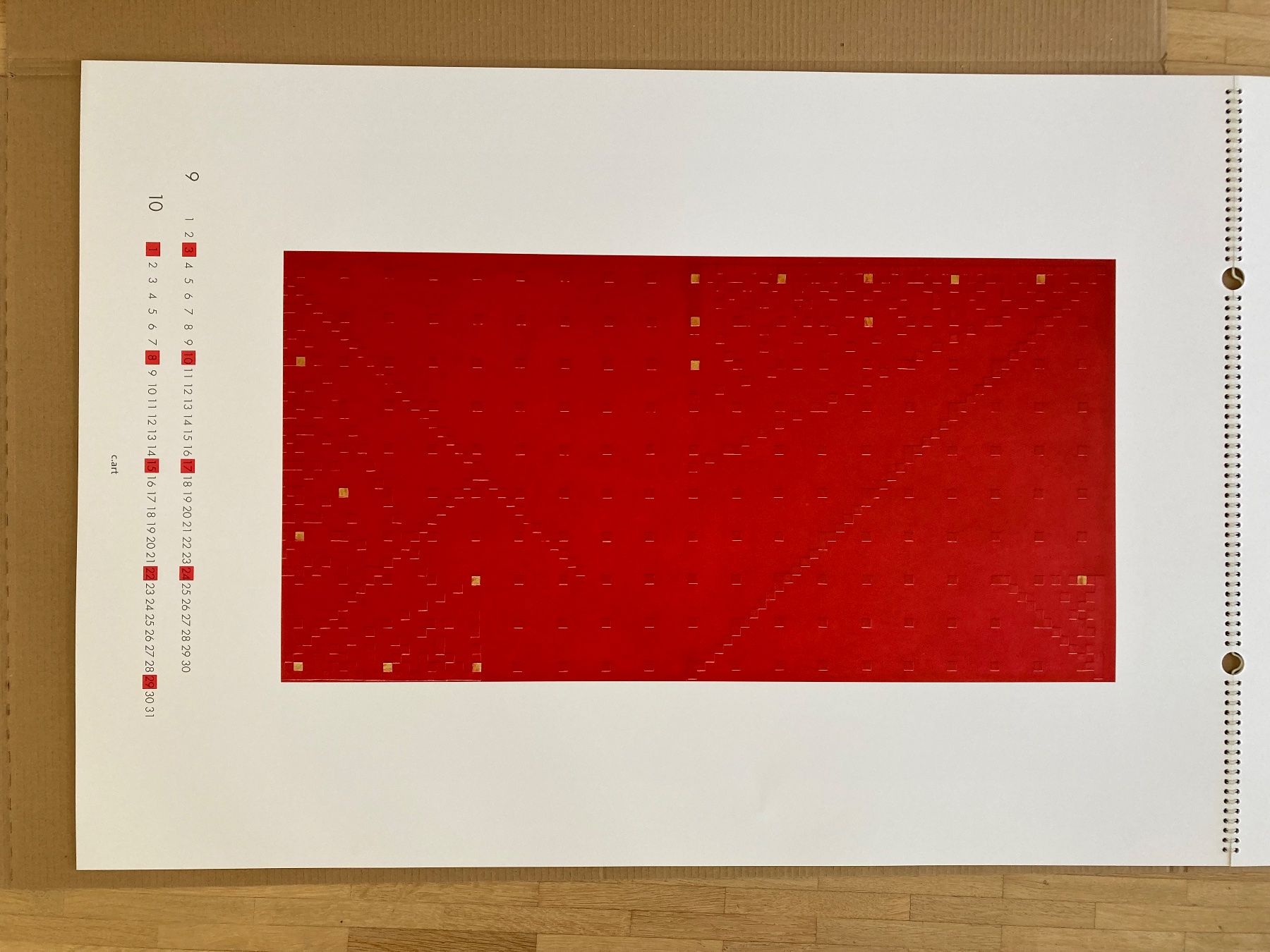 Calendari: Honegger Gottfried, Kunst- Kalender 2000, 99 x 69cm – Nuovo e nell'imballaggio originale da Chur venduto da Spuntz1 7