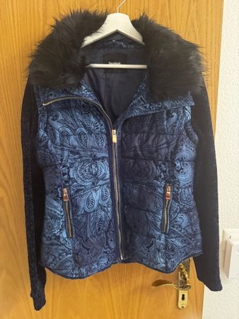 Desigual Jacke mit abnehmbaren Ärmeln, blau, Grösse 42