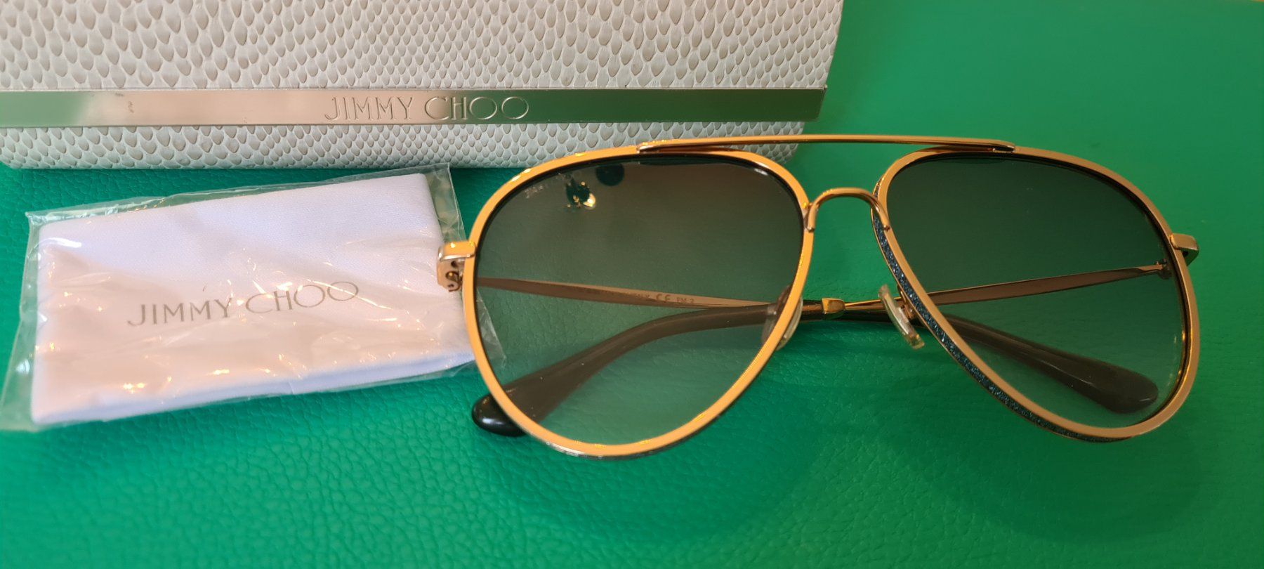 Jimmy Choo Occhiali & Lenti: Jimmy Choo Sonnenbrille – Nuovo (secondo la descrizione) da Rieden SG venduto da Oksanocka555