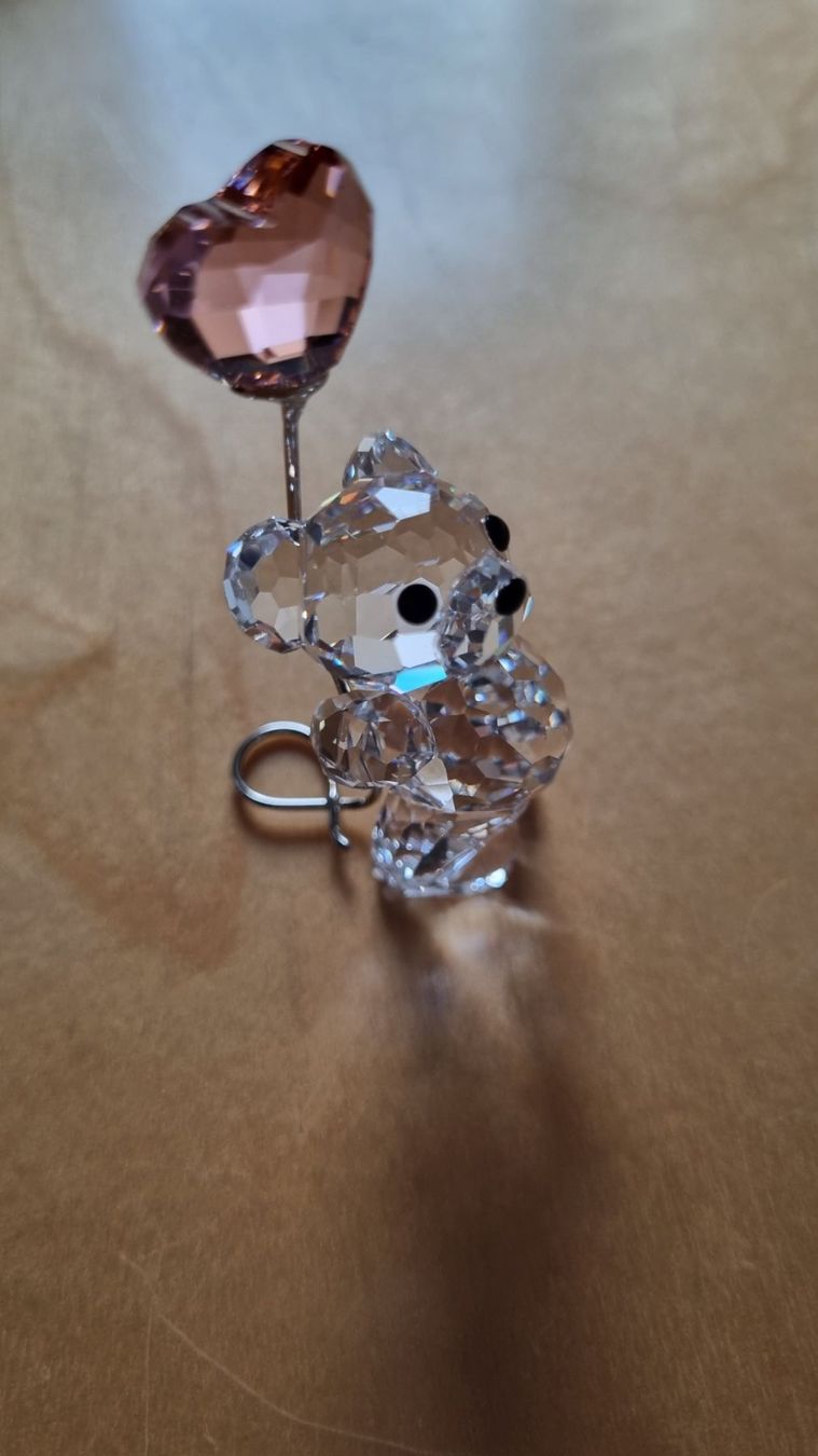 Swarovski Statuette: Swarovski Bärli mit Herz – Usato da Zürich venduto da Reimann3 3