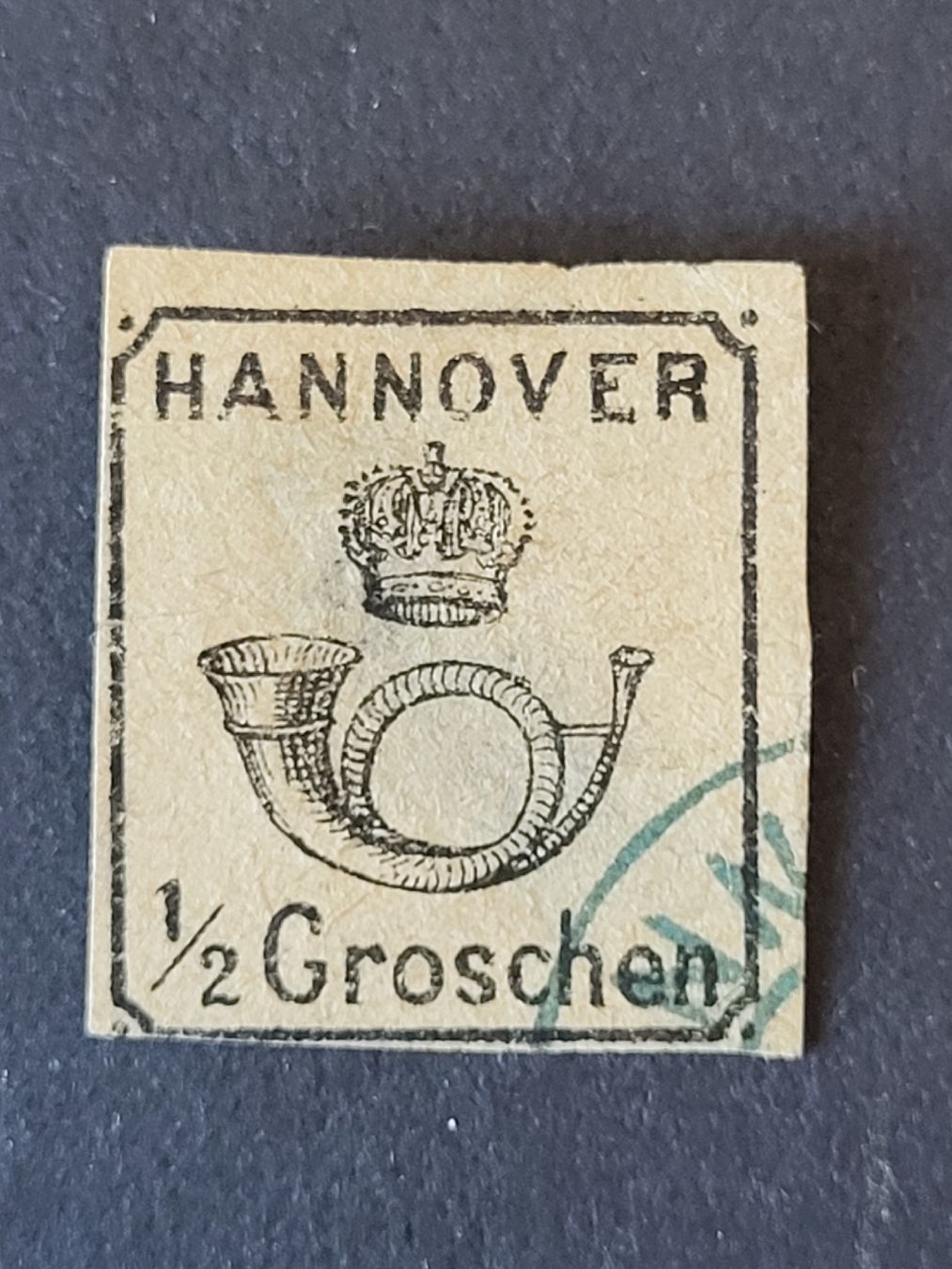 Tutti i francobolli: 1860, Hannover  -  Posthorn mit Krone  – Usato da stäfa venduto da brandy66